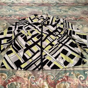 Chicos Geo Print Jacket